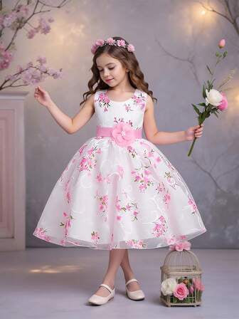 Flower pink girl